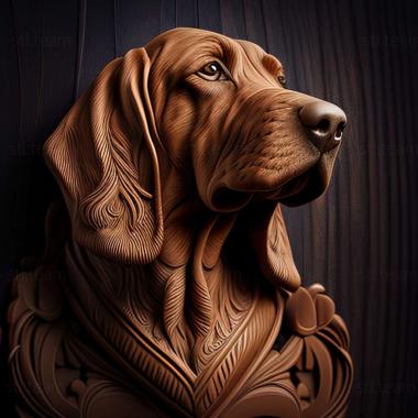 3D model Bavarian Mountain Hound dog (STL)